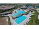 Large resort-style pool with waterfall feature at 17520 Gawthrop Dr # 102, Bradenton, FL 34211