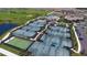 Aerial view of numerous tennis courts at 17520 Gawthrop Dr # 102, Bradenton, FL 34211
