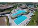 Stunning resort-style pool with waterfall feature at 17724 Gawthrop # 103, Bradenton, FL 34211