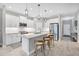 Modern kitchen with stainless steel appliances and island at 2616 Sapphire Blue Ln, Bradenton, FL 34211