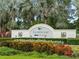 Silverleaf community entrance with landscaped grounds at 3543 Woodmont Dr, Parrish, FL 34219