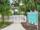 Another view of the community dog park entrance, with rules clearly posted at 3543 Woodmont Dr, Parrish, FL 34219