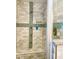 Spa-like shower with multiple shower heads and mosaic tile at 3907 10Th Avenue W Dr, Bradenton, FL 34205