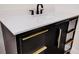 Elegant bathroom vanity with black and gold accents at 5411 16Th W St, Bradenton, FL 34207