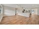 Bright living room with hardwood floors and ceiling fan at 5411 16Th W St, Bradenton, FL 34207