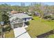New construction home aerial view, single story at 5629 Crenshaw Ln, North Port, FL 34286