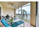 Relaxing screened balcony overlooking a lake view at 6450 Watercrest Way # 303, Lakewood Ranch, FL 34202