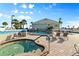 Relaxing pool and hot tub area with lounge chairs at 716 Blackburn Blvd, North Port, FL 34287