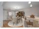 Dining room with hardwood floors and access to kitchen at 8006 Oak Dr, Palmetto, FL 34221
