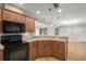 Kitchen with an island and a view into the dining area at 8006 Oak Dr, Palmetto, FL 34221