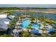 Resort-style pool with expansive deck and lounge areas at 8684 Canyon Creek Trl, Parrish, FL 34219