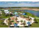 Aerial view of community amenities including pool and playground at 8684 Canyon Creek Trl, Parrish, FL 34219