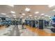 Fitness center with cardio and weight training equipment at 9481 Highland Oak Dr # 1403, Tampa, FL 33647