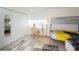 Bedroom with bunk beds, workspace, and ample closet space at 101 S Gulfstream Ave # 10E, Sarasota, FL 34236