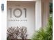 The 101 Condominium building signage at 101 S Gulfstream Ave # 10E, Sarasota, FL 34236