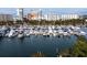 Luxury marina with many boats and city view at 101 S Gulfstream Ave # 10E, Sarasota, FL 34236