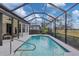 Relaxing screened pool with view of golf course at 10114 Glenmore Ave, Bradenton, FL 34202