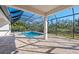 Enclosed pool area with a screened patio at 11323 Rivers Bluff Cir, Lakewood Ranch, FL 34202