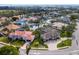 Aerial view of luxury waterfront homes and canals at 12334 Baypointe Ter, Cortez, FL 34215