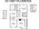 Two-story home plan with 4 bedrooms and multiple bathrooms at 13009 Cedar Elm Lane, Parrish, FL 34219