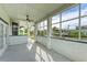 Relaxing screened porch overlooking the canal at 1825 Bayshore Dr, Terra Ceia, FL 34250