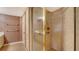 Shower stall with glass enclosure and grab bar at 2110 Harbourside Dr # 522, Longboat Key, FL 34228
