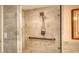 Walk-in shower with grab bars and modern shower head at 2110 Harbourside Dr # 522, Longboat Key, FL 34228