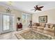 Bright and airy entryway with a charming stained-glass door at 25067 Palisade Rd, Punta Gorda, FL 33983