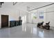 Spacious garage with gray flooring and room for storage at 3782 Horace Ave, North Port, FL 34286