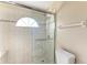 Bathroom with shower stall and tile flooring at 4581 E Dover Street Cir, Bradenton, FL 34203