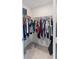 Large walk-in closet with double hanging rods at 4892 Hillman Ter, North Port, FL 34288