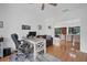 Bright home office with a view of the dining room at 5179 Flicker Field Cir, Sarasota, FL 34231