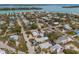 Aerial view of a neighborhood near the water at 600 Fox St, Longboat Key, FL 34228
