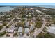 Bird's eye view showcasing home's location in a residential area at 600 Fox St, Longboat Key, FL 34228