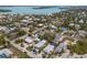 Aerial view showcasing the home and neighborhood at 600 Fox St, Longboat Key, FL 34228