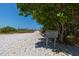 Beach access path with signage, showcasing natural beauty at 600 Fox St, Longboat Key, FL 34228