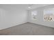 Well-lit bedroom with grey carpet and two windows at 6111 Fairmont Ln, Palmetto, FL 34221