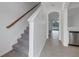 Bright entryway with view to living room and stairs at 6111 Fairmont Ln, Palmetto, FL 34221