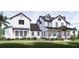 Two-story farmhouse with white siding, black accents, and a large front porch at 639 Oakford Rd, Sarasota, FL 34240