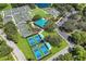 Aerial view of tennis and pickleball courts at 6726 Virginia Xing, University Park, FL 34201