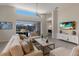 Spacious living area showcasing a view of the pool and backyard at 6726 Virginia Xing, University Park, FL 34201
