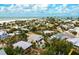 Aerial view of a two story home close to the beach at 727 Holly Rd, Anna Maria, FL 34216