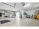 Spacious garage with room for bikes, kayaks, and other sporting goods at 727 Holly Rd, Anna Maria, FL 34216