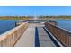 Fishing dock with seating and lake views at 8050 Redonda Loop, Lakewood Ranch, FL 34202