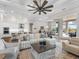 Open living space with kitchen and casual dining area; view of pool at 8050 Redonda Loop, Lakewood Ranch, FL 34202