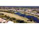 Aerial view of community and golf course at 8282 Parkside Dr, Englewood, FL 34224