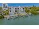Luxury waterfront condo building with pool and boat slips at 888 S Orange Ave # 3D, Sarasota, FL 34236