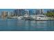 Luxury yachts and condos at a marina at 888 S Orange Ave # 3D, Sarasota, FL 34236