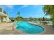 Resort-style pool with a spa and water access at 888 S Orange Ave # 3D, Sarasota, FL 34236