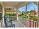 Relaxing front porch with rocking chairs and view of the neighborhood at 12240 Whisper Lake Dr, Bradenton, FL 34211